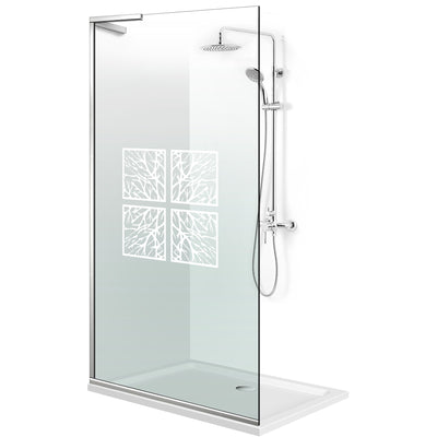 Zuhanyfal Walk-in, Zuhanyfal Rozsdamentes acél, #Átlátszó #Víztiszta