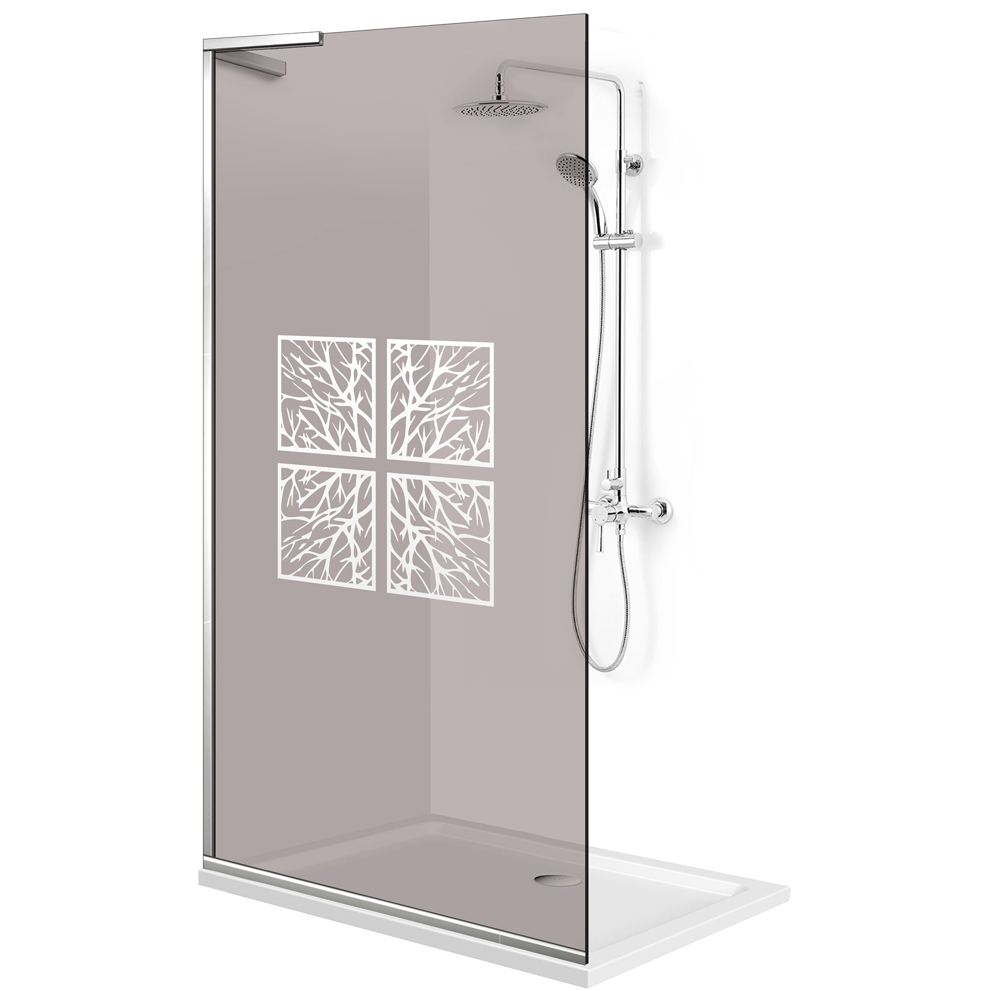 Zuhanyfal Walk-in, Zuhanyfal Rozsdamentes acél, #Bronz #Bronz