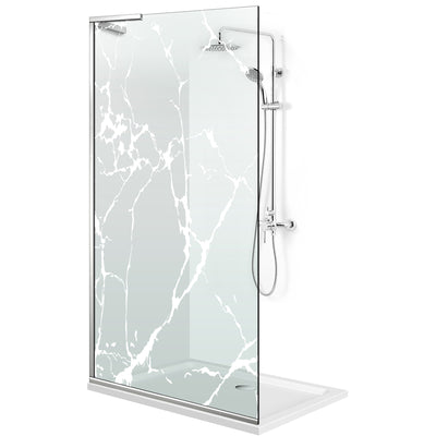 Zuhanyfal Walk-in, Zuhanyfal Rozsdamentes acél, #Átlátszó #Víztiszta