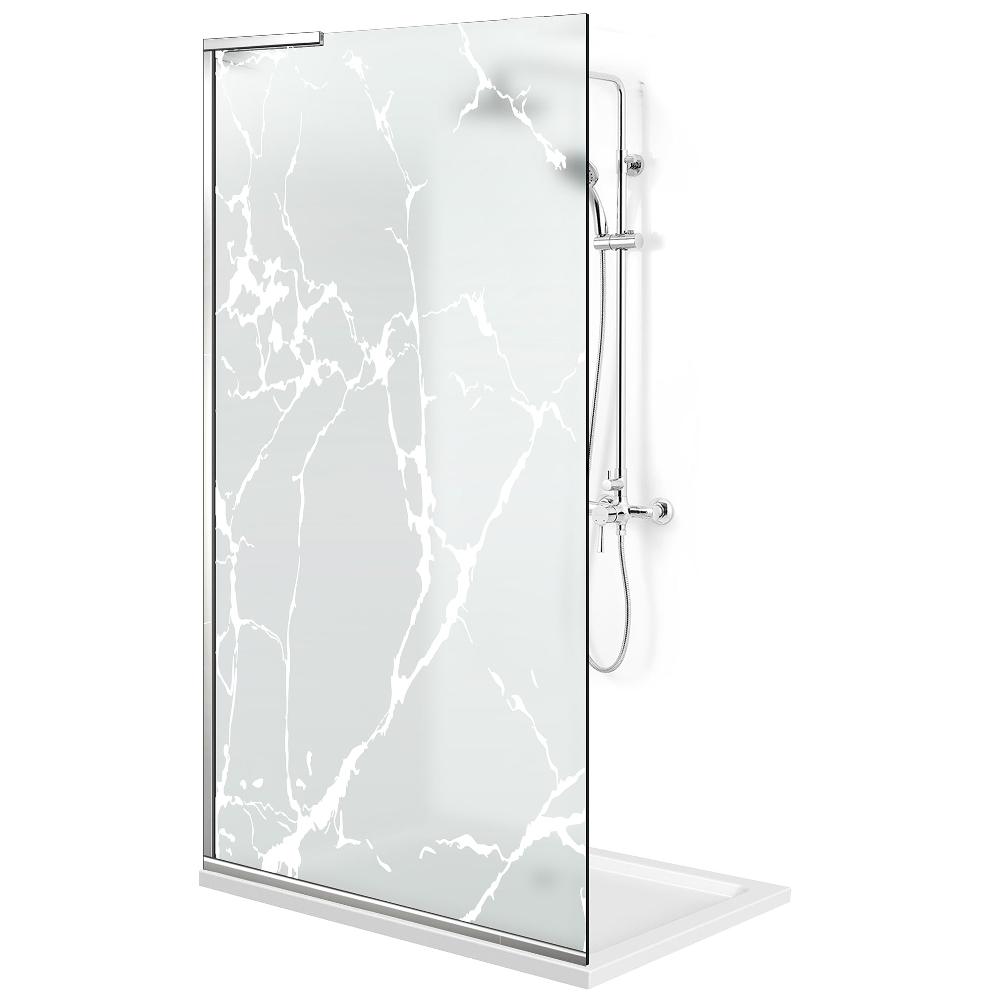 Zuhanyfal Walk-in, Zuhanyfal Rozsdamentes acél, #Matt #Matt