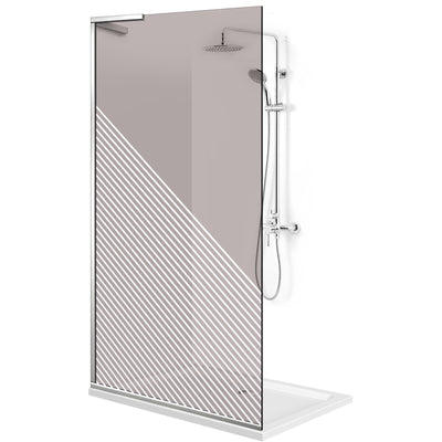 Zuhanyfal Walk-in, Zuhanyfal Rozsdamentes acél, #Bronz #Bronz