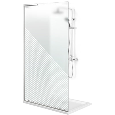 Zuhanyfal Walk-in, Zuhanyfal Rozsdamentes acél, #Matt #Matt