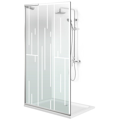 Zuhanyfal Walk-in, Zuhanyfal Rozsdamentes acél, #Átlátszó #Víztiszta