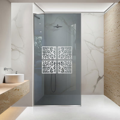 Zuhanyfal Walk-in, Zuhanyfal Rozsdamentes acél, #Szürke #Szürke