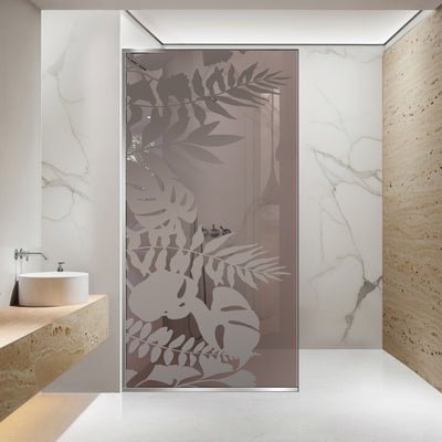 Zuhanyfal Walk-in, Zuhanyfal Rozsdamentes acél, #Bronz #Bronz