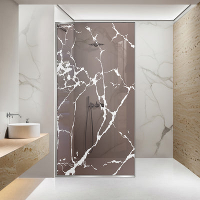 Zuhanyfal Walk-in, Zuhanyfal Rozsdamentes acél, #Bronz #Bronz