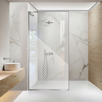 Zuhanyfal Walk-in, Zuhanyfal Rozsdamentes acél, #Átlátszó #Víztiszta