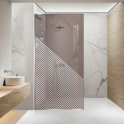 Zuhanyfal Walk-in, Zuhanyfal Rozsdamentes acél, #Bronz #Bronz