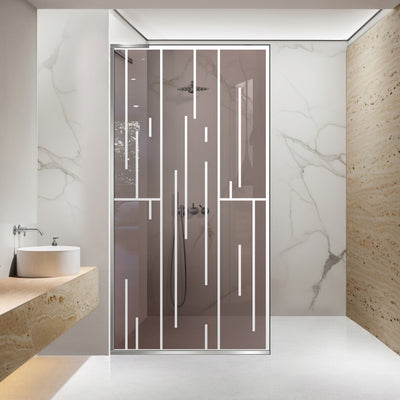 Zuhanyfal Walk-in, Zuhanyfal Rozsdamentes acél, #Bronz #Bronz