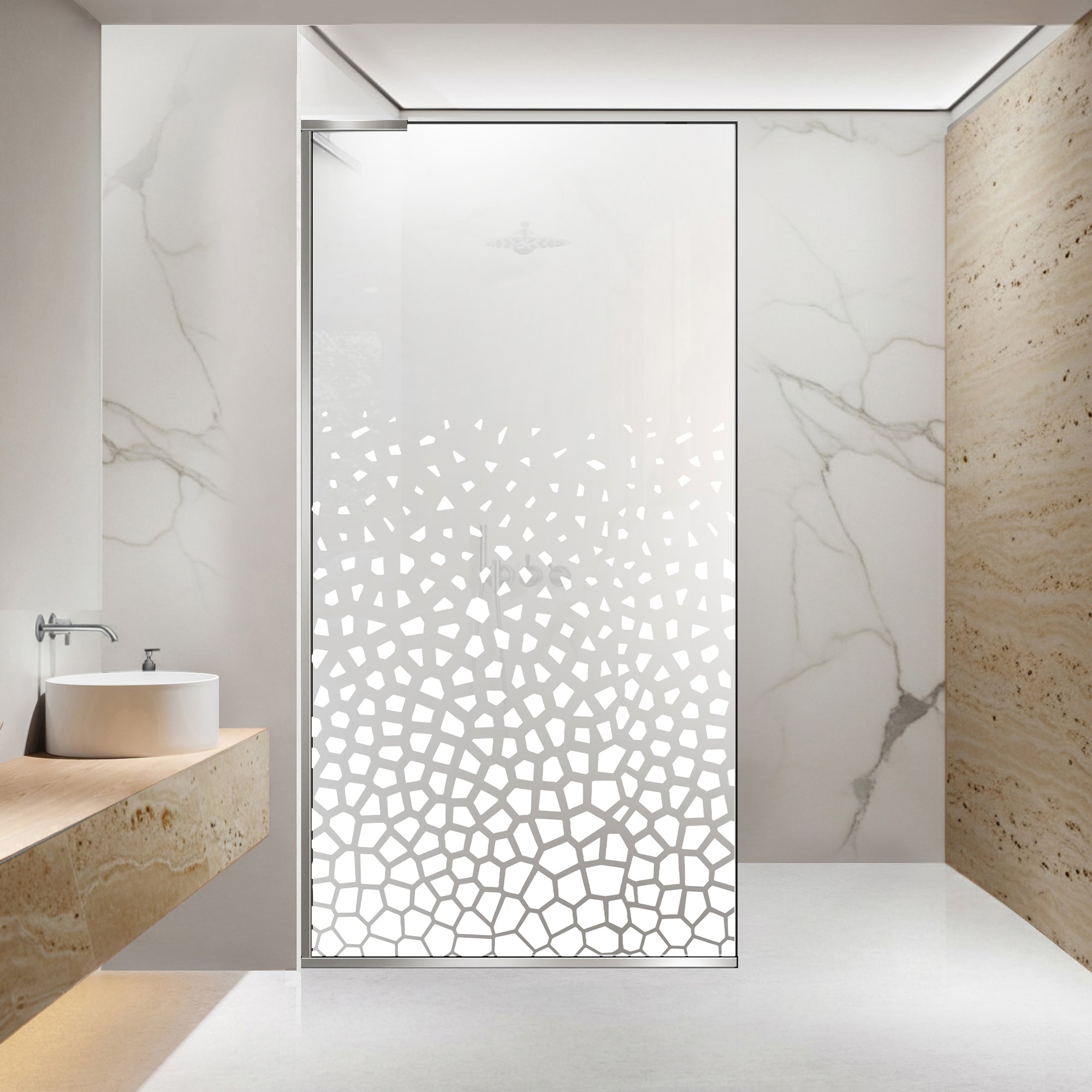 Zuhanyfal Walk-in, Zuhanyfal Rozsdamentes acél, #Matt #Matt