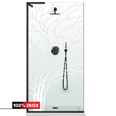 Zuhanyfal Walk-in, Zuhanyfal Rozsdamentes acél, #Átlátszó #Víztiszta
