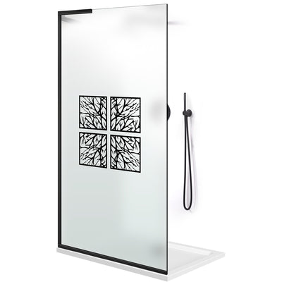 Zuhanyfal Walk-in, Zuhanyfal Rozsdamentes acél, #Matt #Matt