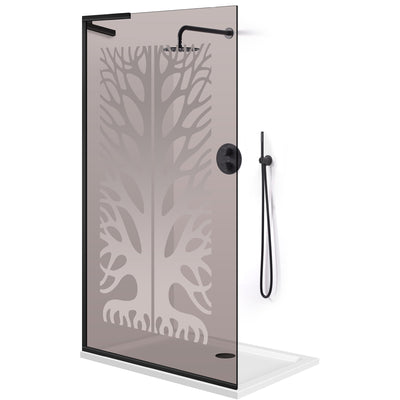 Zuhanyfal Walk-in, Zuhanyfal Rozsdamentes acél, #Bronz #Bronz