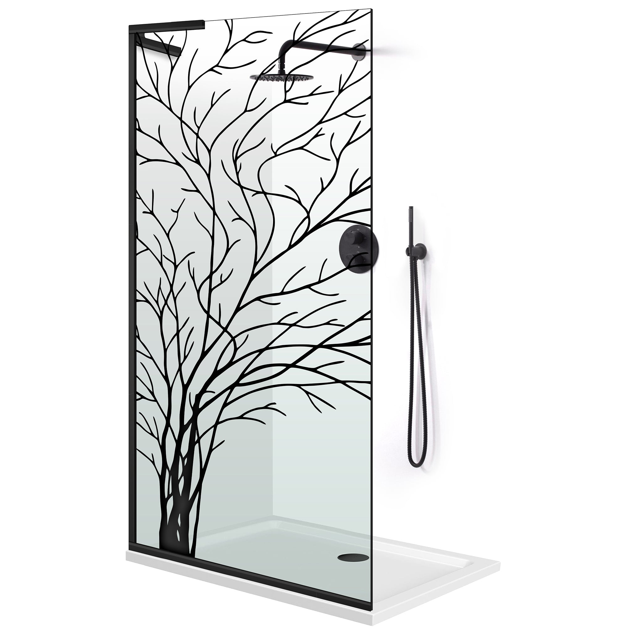 Zuhanyfal Walk-in, Zuhanyfal Rozsdamentes acél, #Átlátszó #Víztiszta