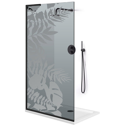 Zuhanyfal Walk-in, Zuhanyfal Rozsdamentes acél, #Szürke #Szürke