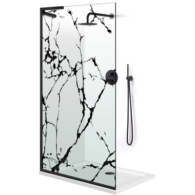 Zuhanyfal Walk-in, Zuhanyfal Rozsdamentes acél, #Átlátszó #Víztiszta
