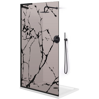 Zuhanyfal Walk-in, Zuhanyfal Rozsdamentes acél, #Bronz #Bronz