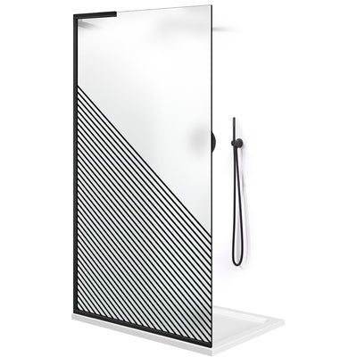 Zuhanyfal Walk-in, Zuhanyfal Rozsdamentes acél, #Matt #Matt