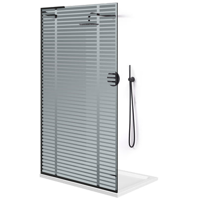 Zuhanyfal Walk-in, Zuhanyfal Rozsdamentes acél, #Szürke #Szürke