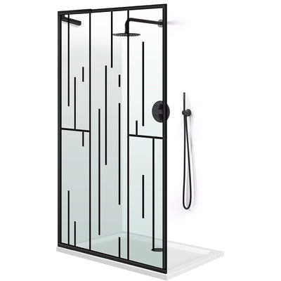 Zuhanyfal Walk-in, Zuhanyfal Rozsdamentes acél, #Átlátszó #Víztiszta