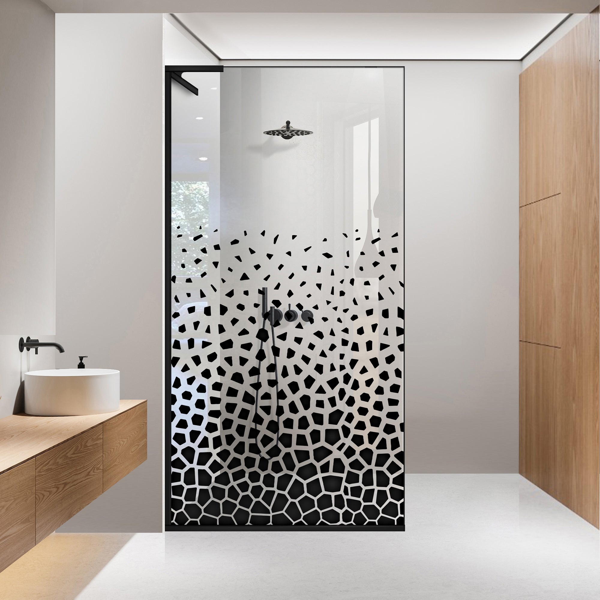 Zuhanyfal Walk-in, Zuhanyfal Rozsdamentes acél, #Átlátszó #Víztiszta