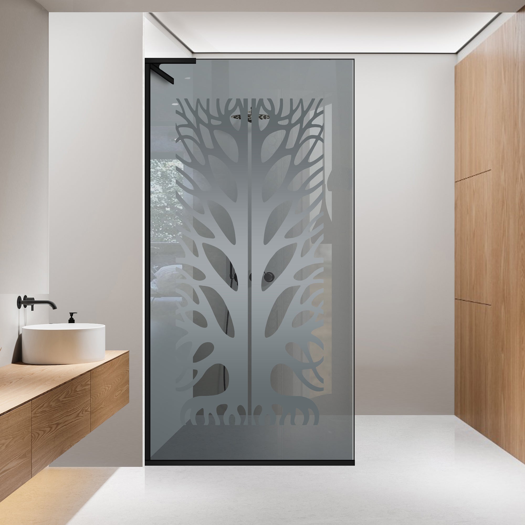 Zuhanyfal Walk-in, Zuhanyfal Rozsdamentes acél, #Szürke #Szürke