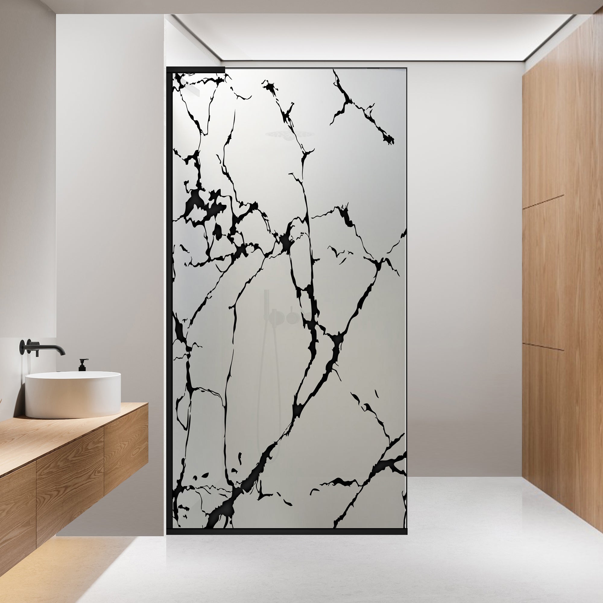 Zuhanyfal Walk-in, Zuhanyfal Rozsdamentes acél, #Matt #Matt