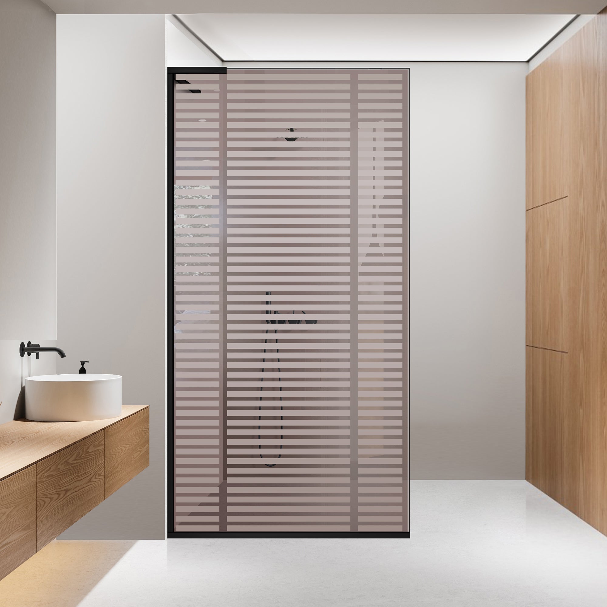 Zuhanyfal Walk-in, Zuhanyfal Rozsdamentes acél, #Bronz #Bronz