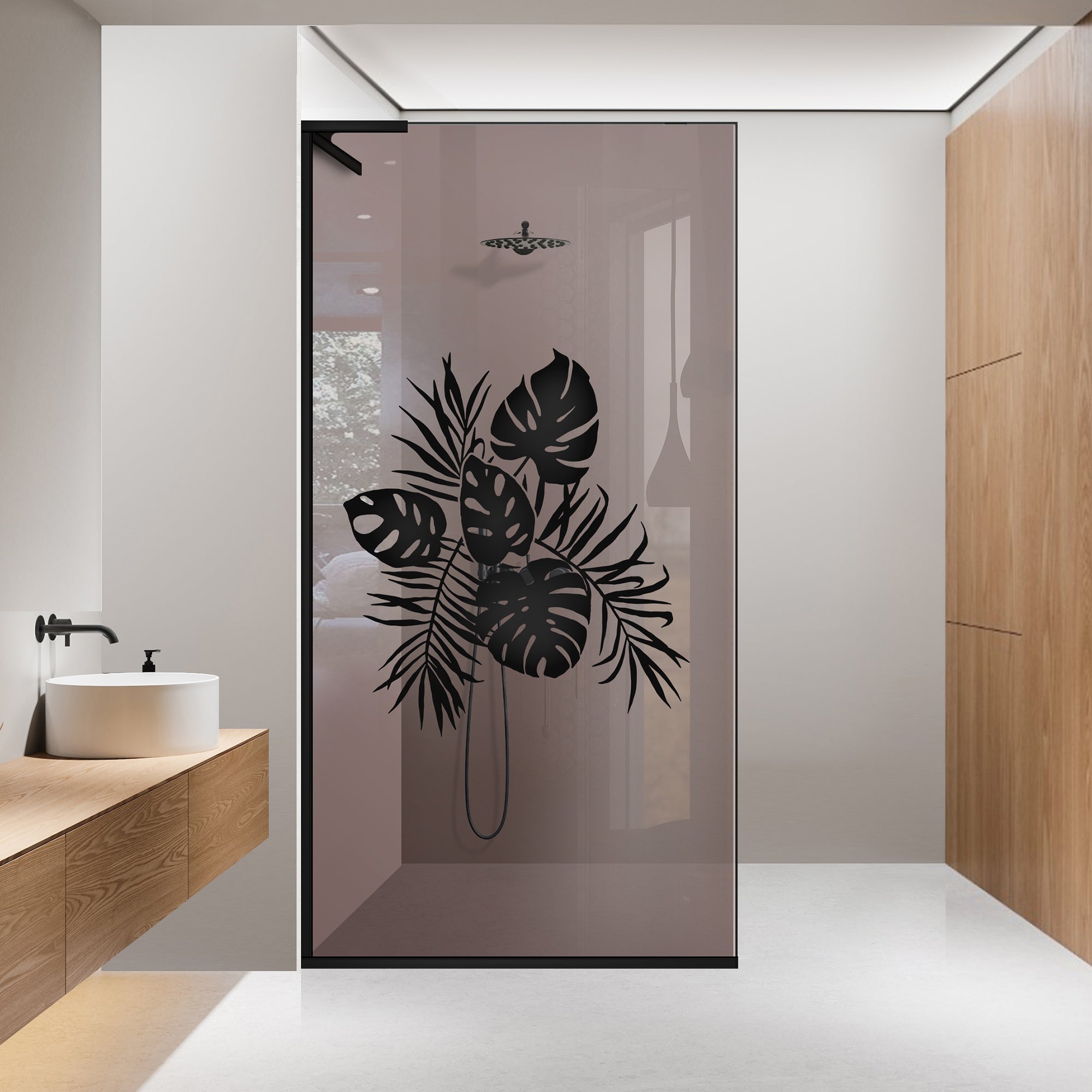 Zuhanyfal Walk-in, Zuhanyfal Rozsdamentes acél, #Bronz #Bronz