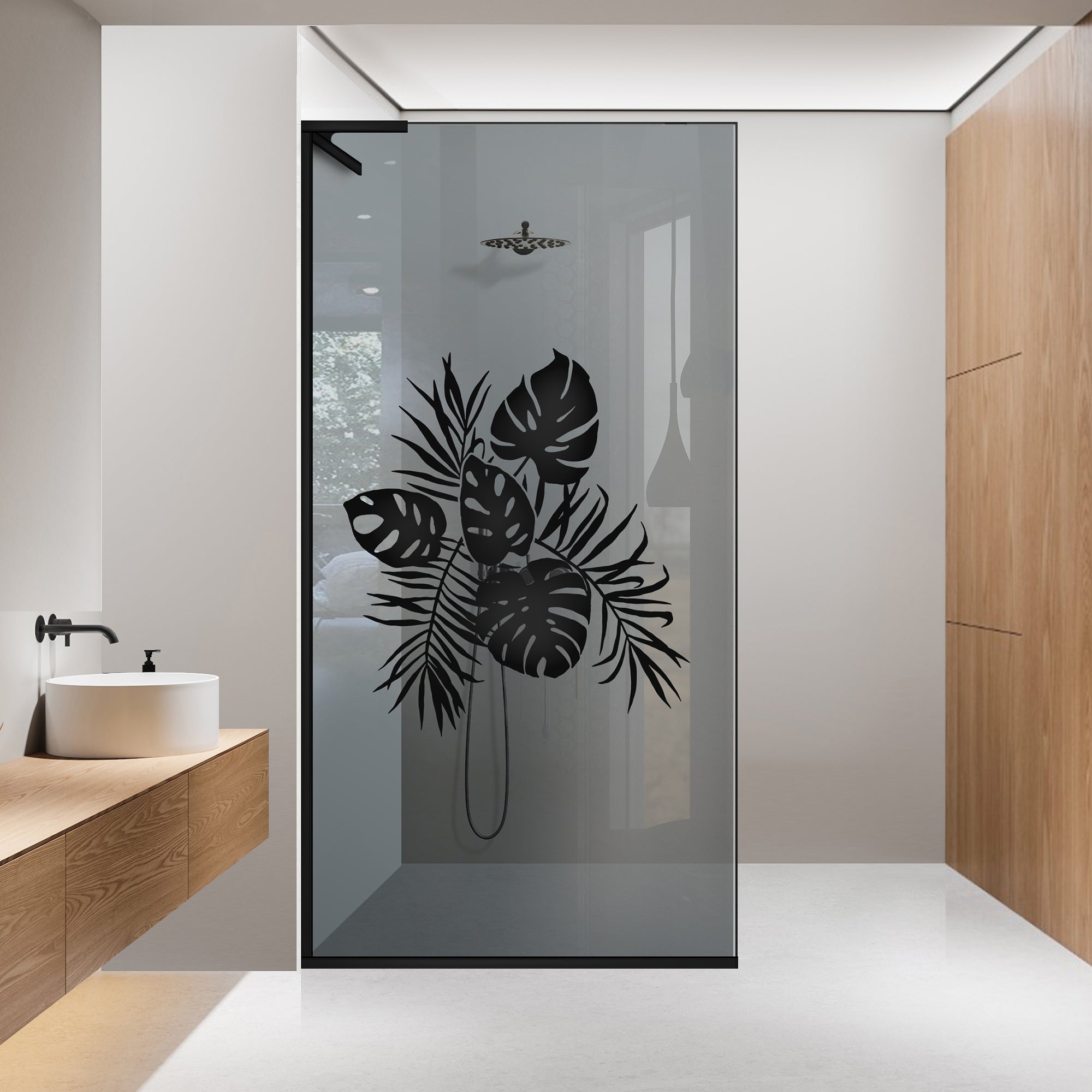 Zuhanyfal Walk-in, Zuhanyfal Rozsdamentes acél, #Szürke #Szürke