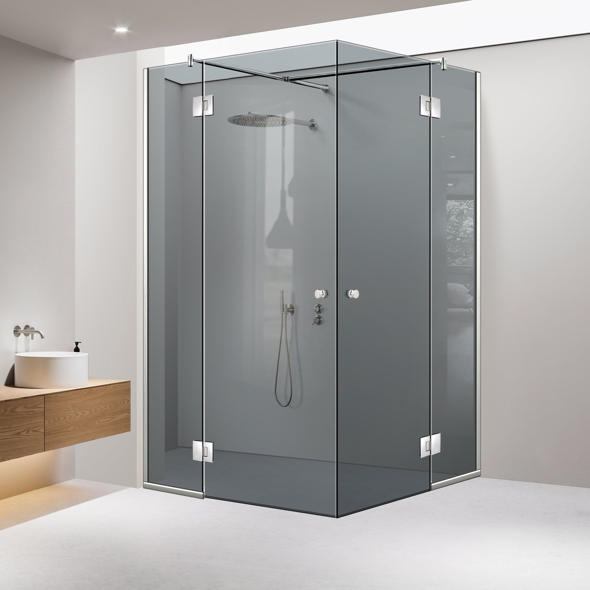 Szürke zuhanykabin
