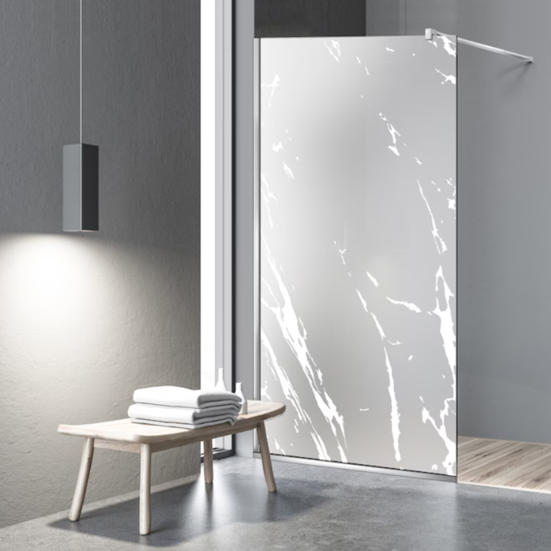 Paravan dus Walk-in, Perete dus  Inox, #Mata #Matt