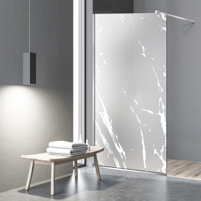 Paravan dus Walk-in, Perete dus  Inox, #Mata #Matt