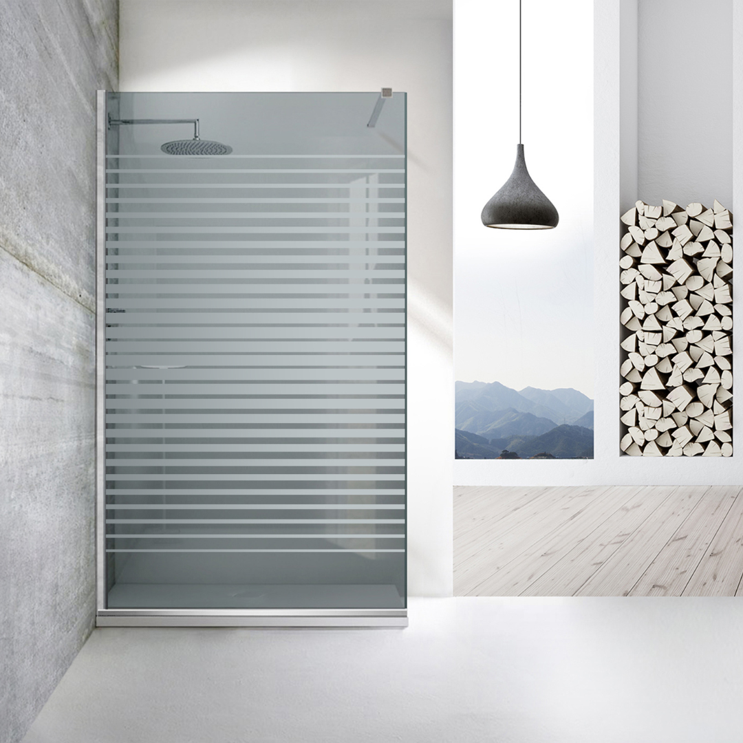 Zuhanyfal Walk-in, Zuhanyfal Rozsdamentes acél, #Szürke #Szürke