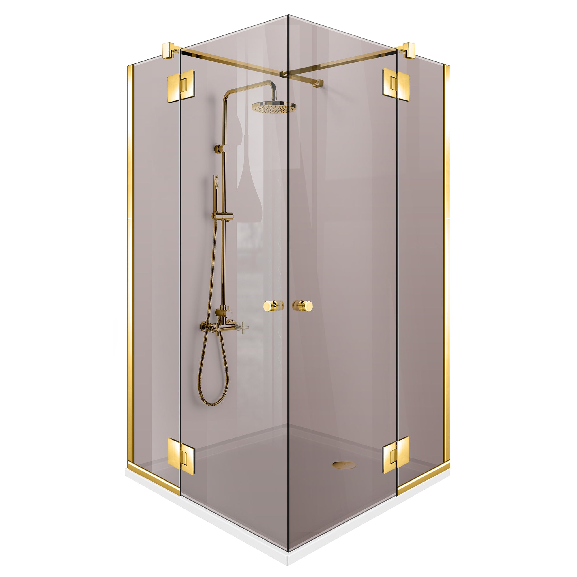 Bronz zuhanykabin