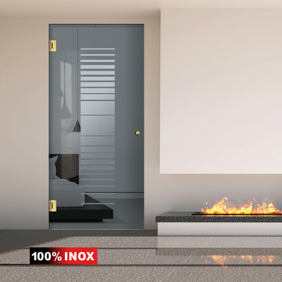Nyíló üvegajtó arany, #Szürke