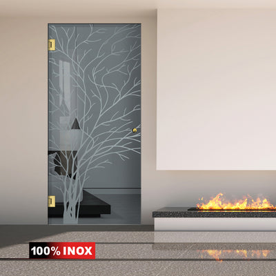 Nyíló üvegajtó arany, #Szürke