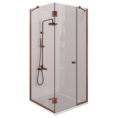 Cabina dus cu 3 elemente cu usa batanta