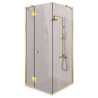 Bronz zuhanykabin