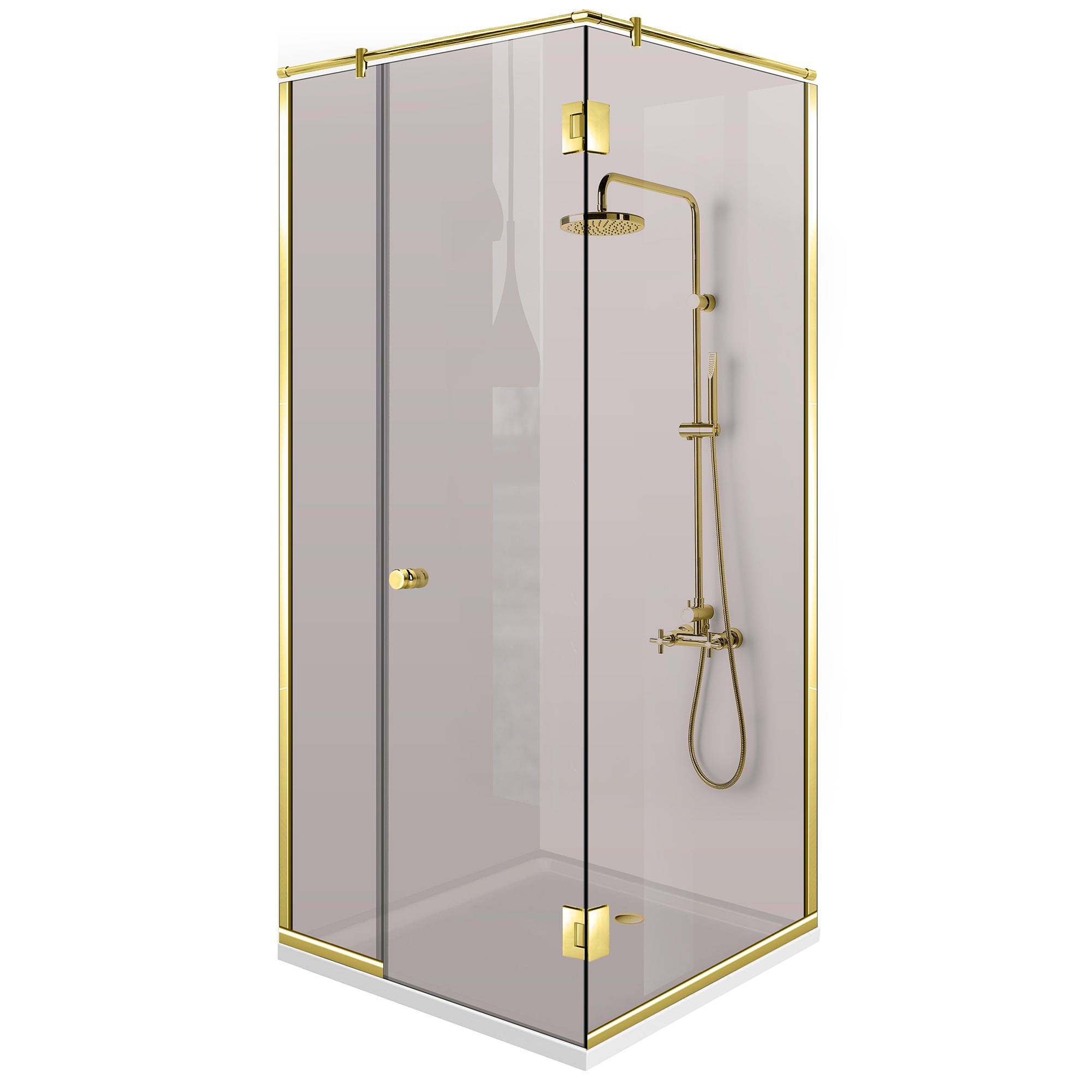 Bronz zuhanykabin