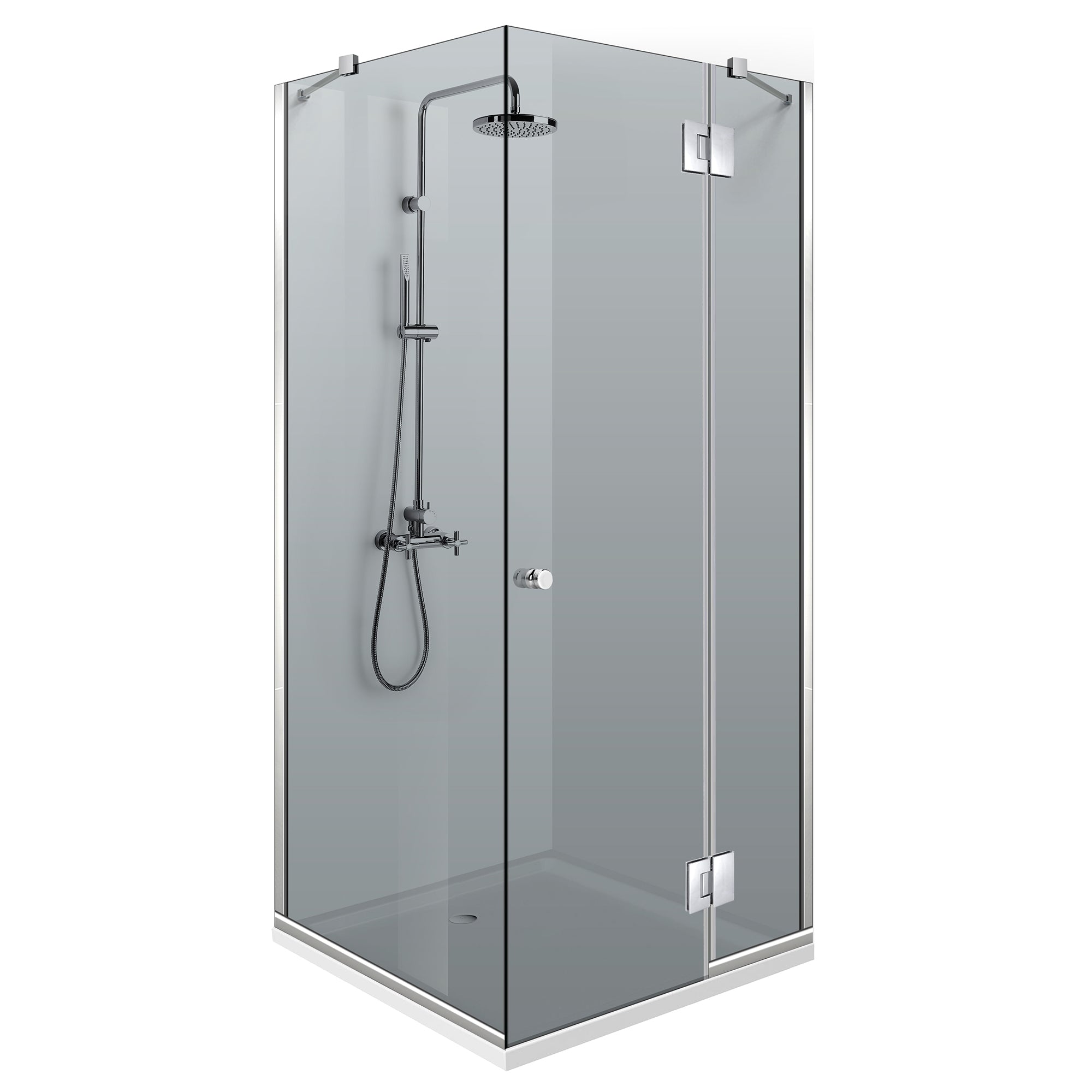 Cabina dus cu 3 elemente cu usa batanta