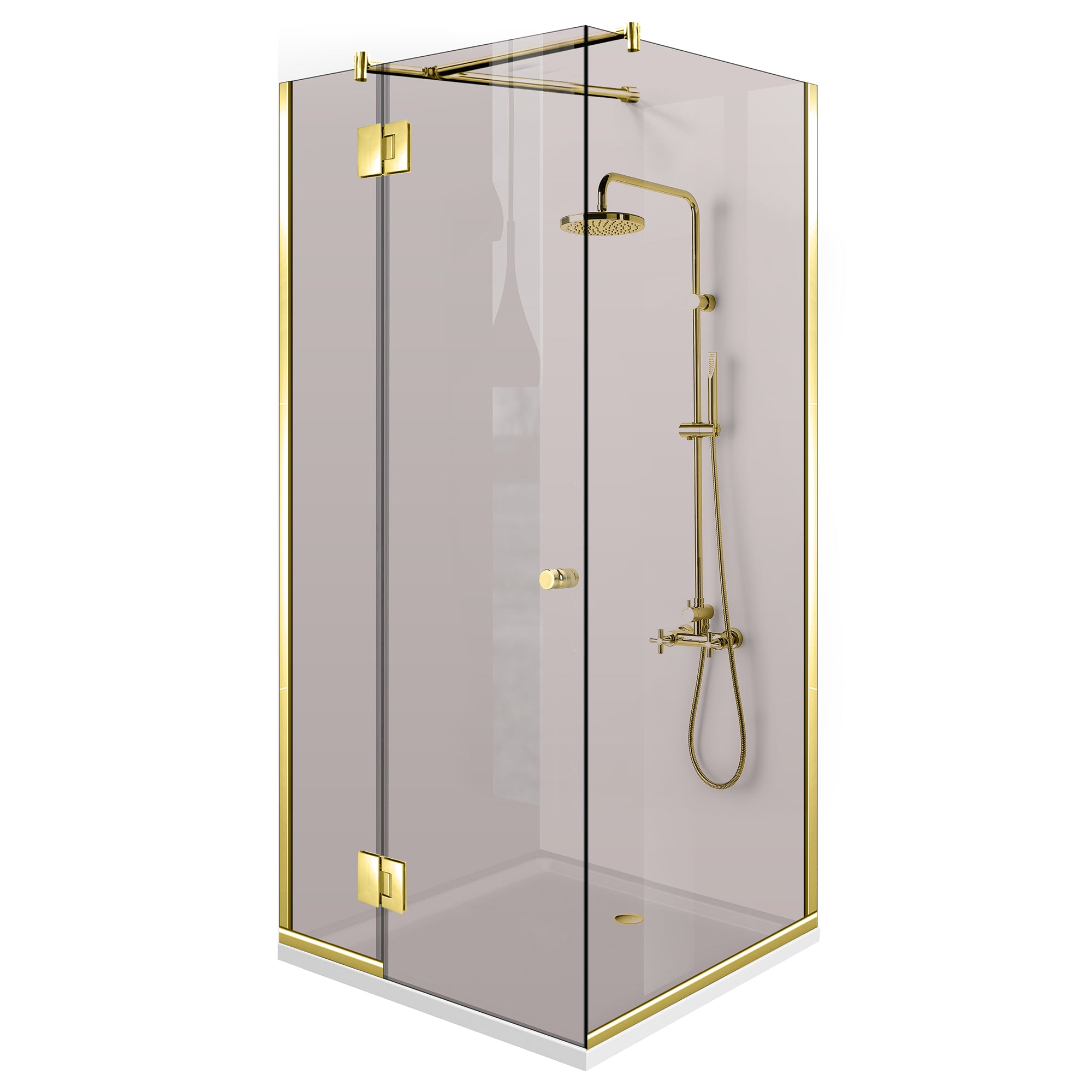Bronz zuhanykabin