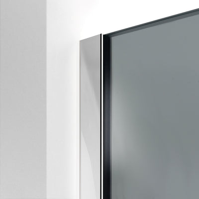 Paravan dus Walk-in, Perete dus  Inox, #Gri #Szürke