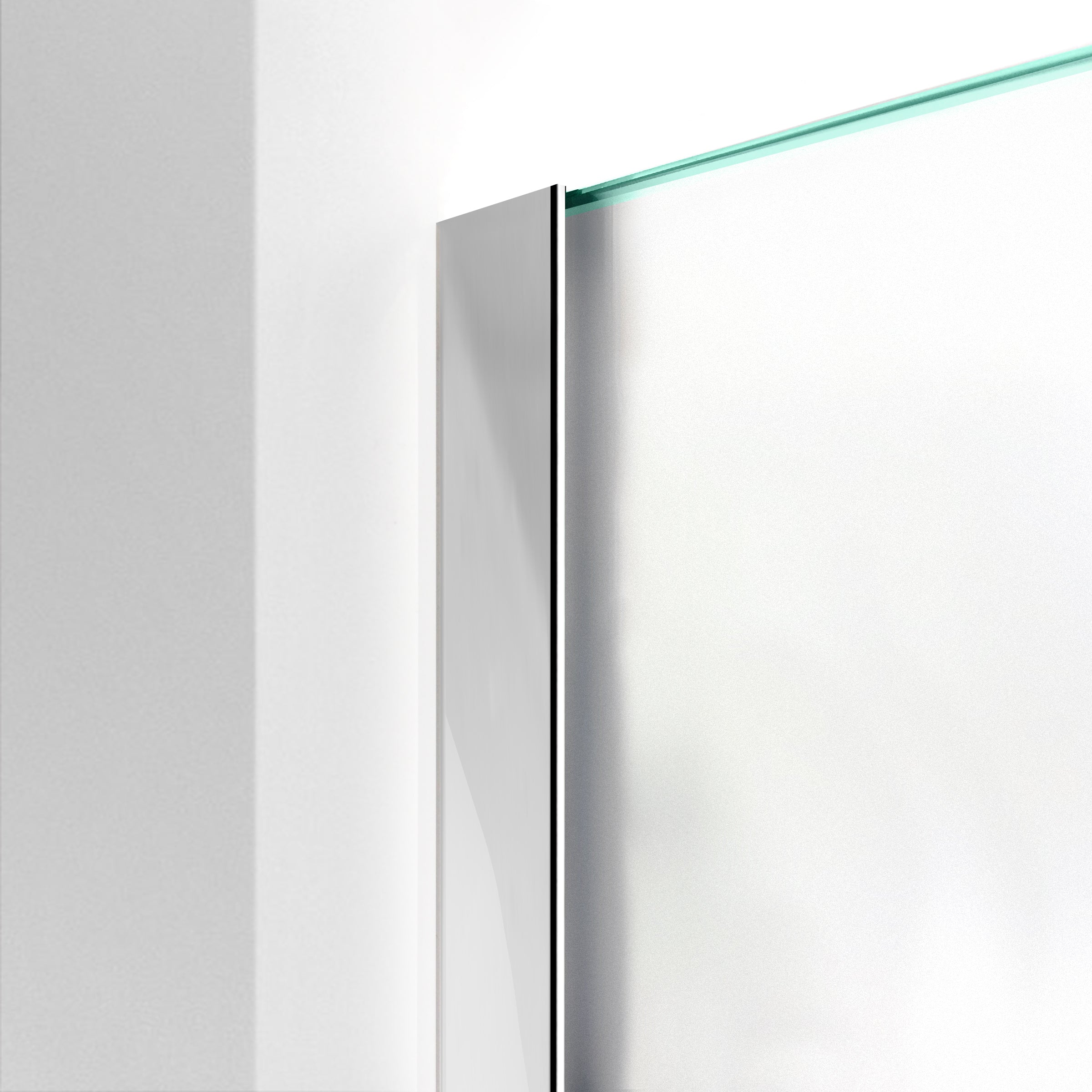 Paravan dus Walk-in, Perete dus  Inox, #Mata #Matt