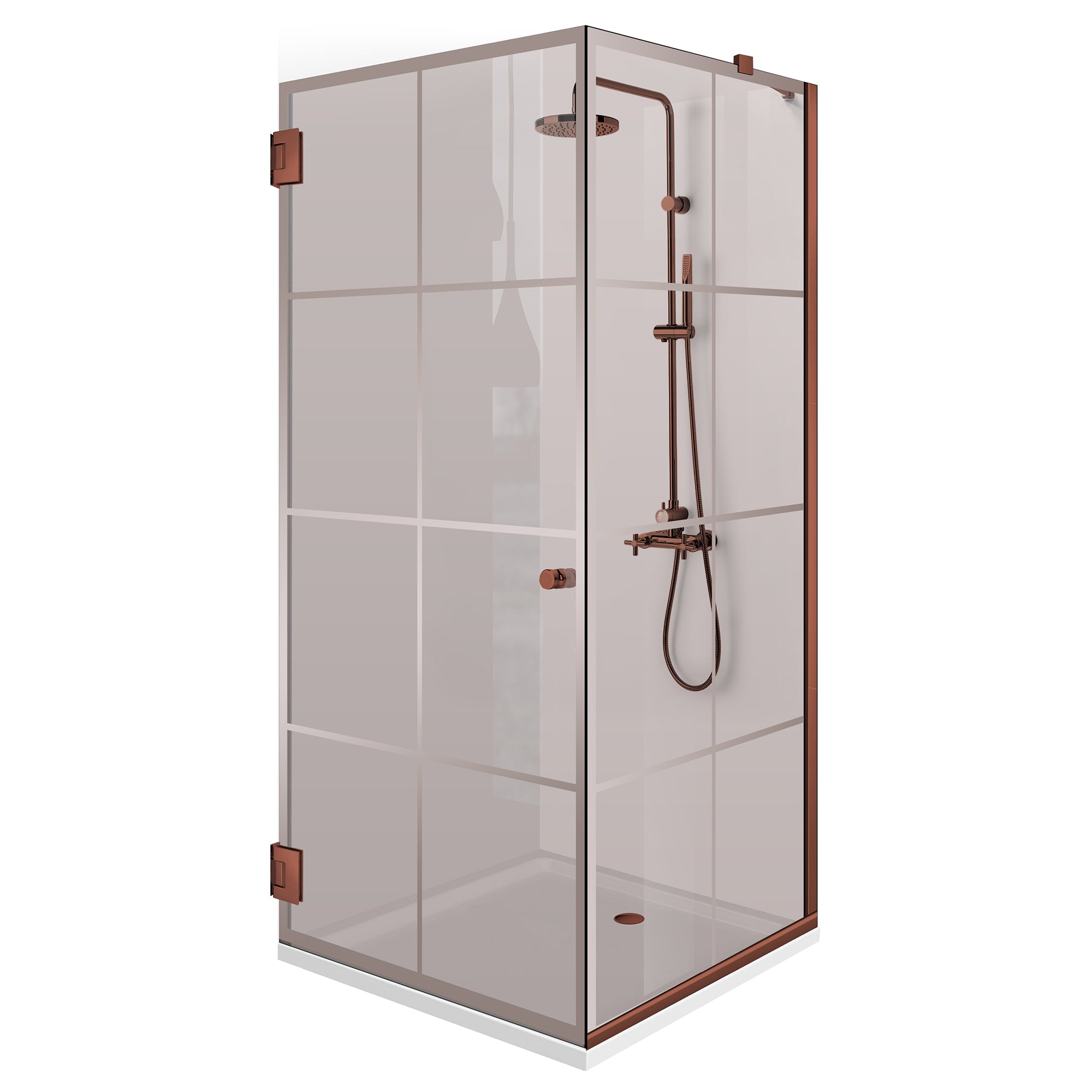 Cabina dus cu usa batanta #Bronz