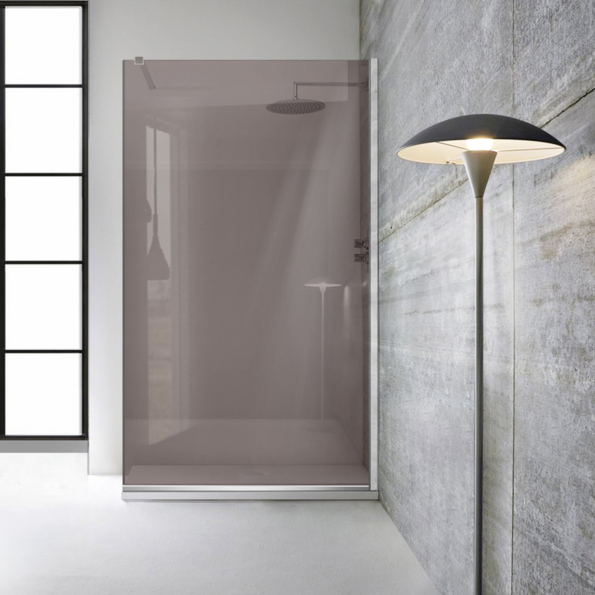 Zuhanyfal Walk-in, Zuhanyfal Rozsdamentes acél, #Bronz #Bronz