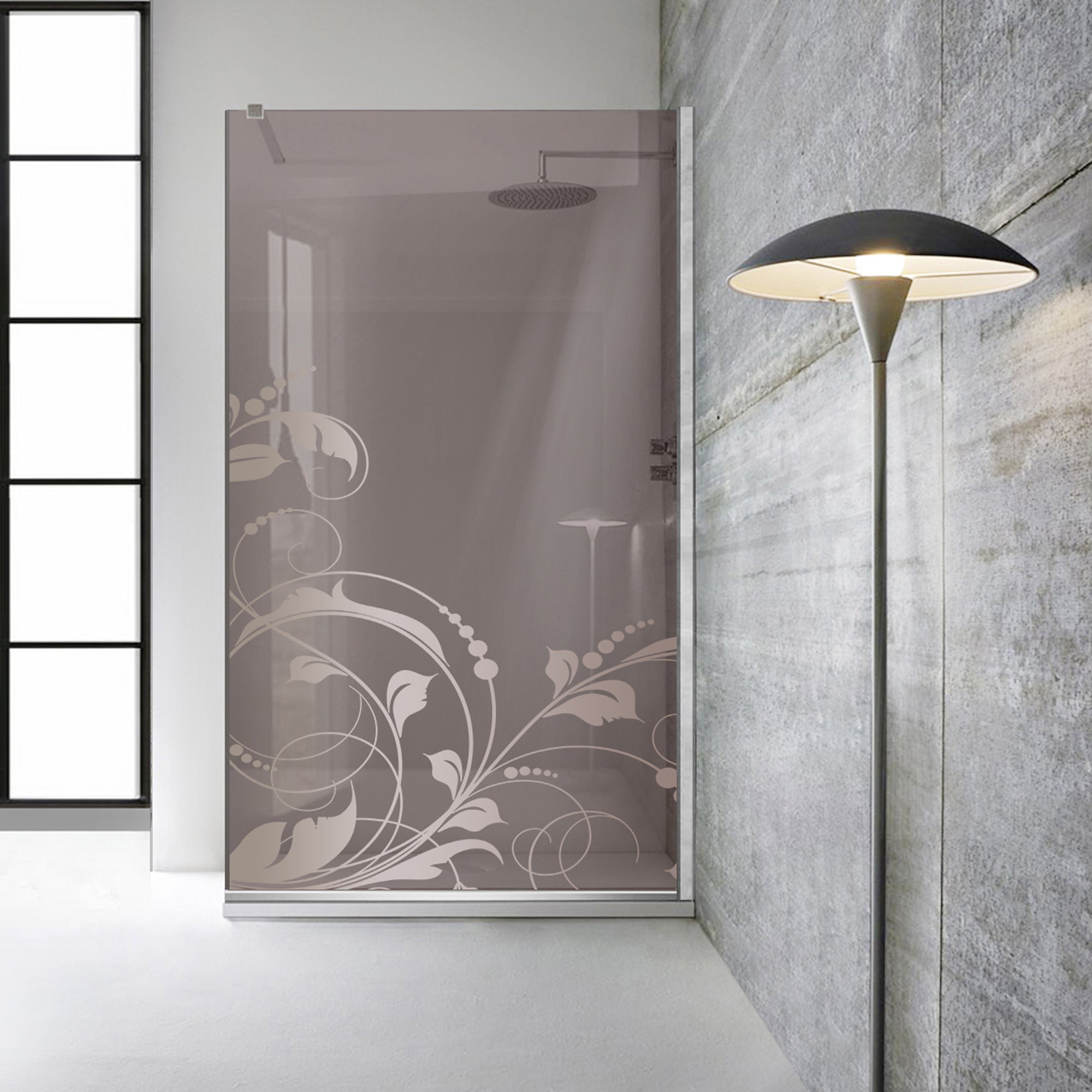 Zuhanyfal Walk-in, Zuhanyfal Rozsdamentes acél, #Bronz #Bronz