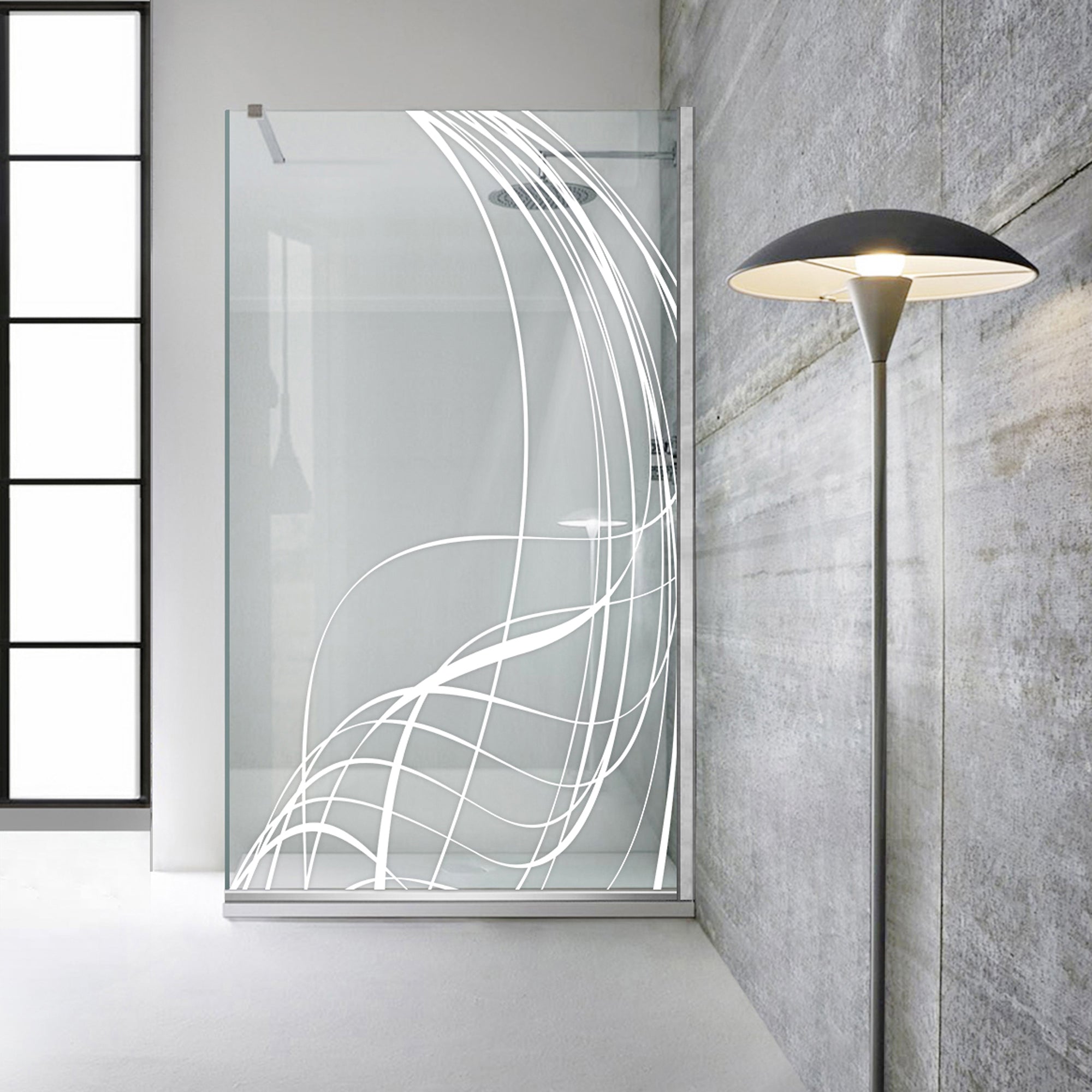 Zuhanyfal Walk-in, Zuhanyfal Rozsdamentes acél, #Átlátszó #Víztiszta
