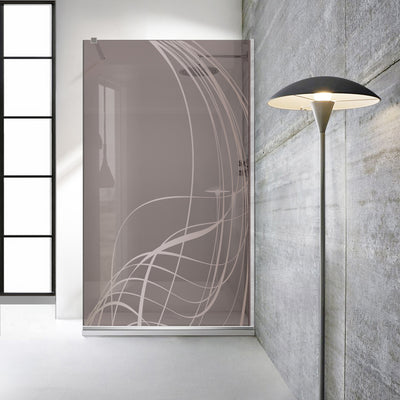 Zuhanyfal Walk-in, Zuhanyfal Rozsdamentes acél, #Bronz #Bronz