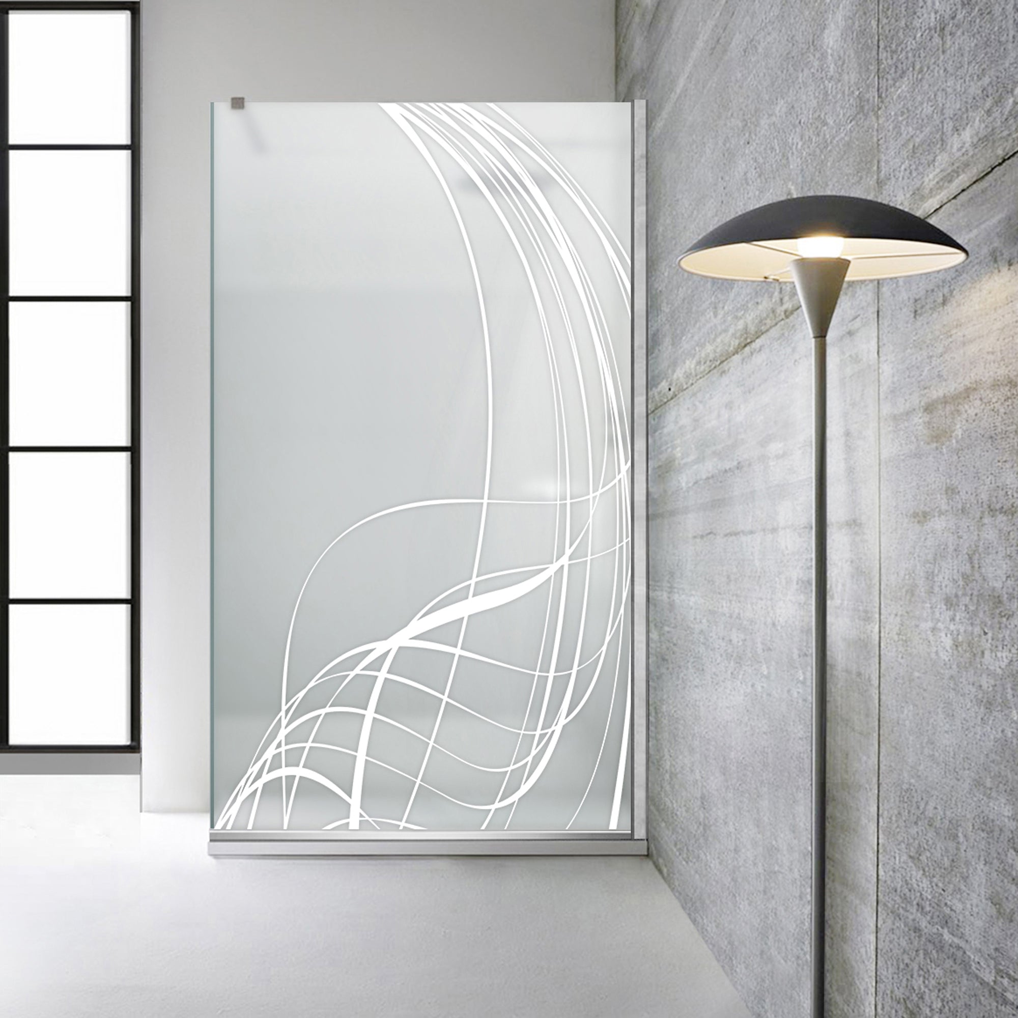 Zuhanyfal Walk-in, Zuhanyfal Rozsdamentes acél, #Matt #Matt